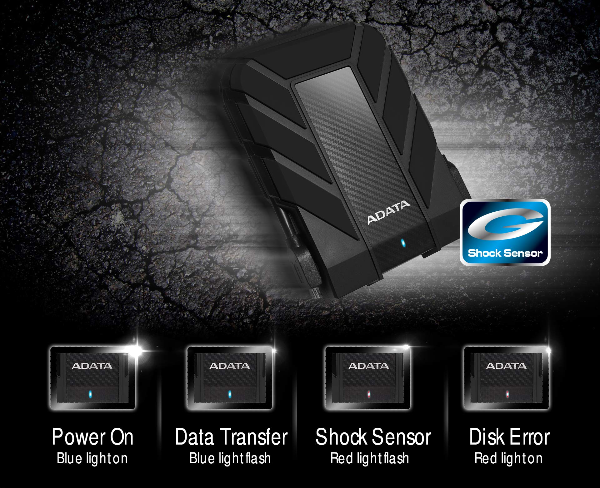 Foto 8 pulgar | Disco Duro Externo Adata Hd710 Pro 4tb Usb 3.1 Ip68 Negro - Venta Internacional.