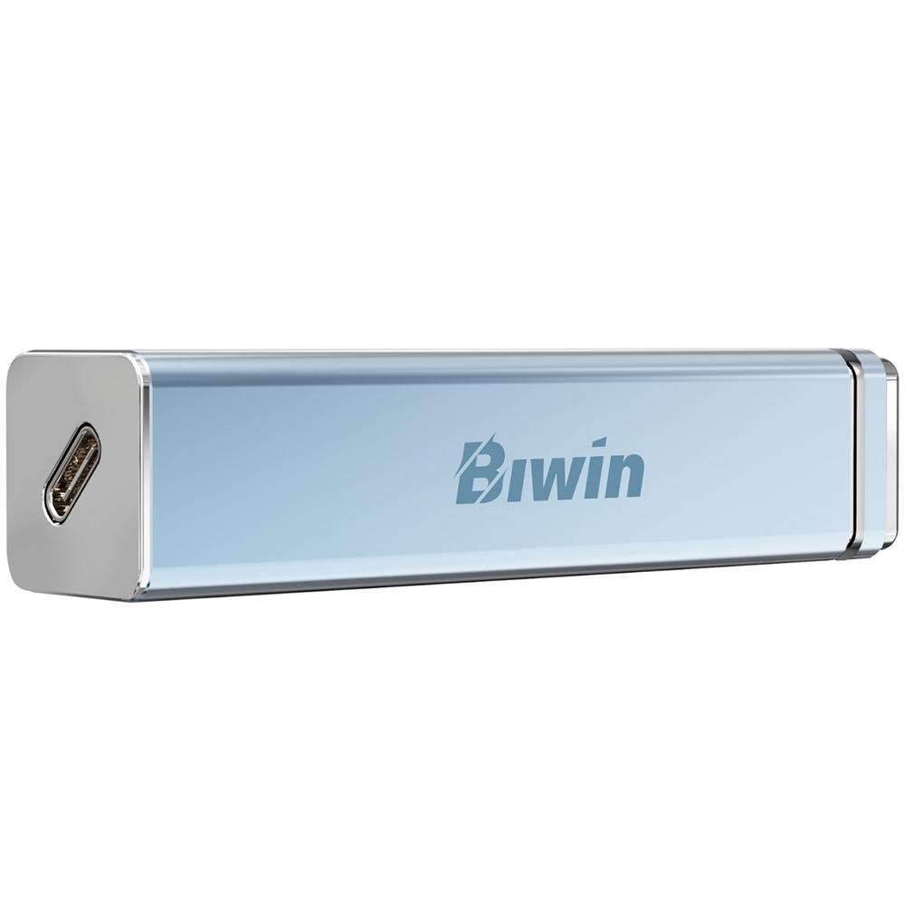 Foto 3 pulgar | Unidad De Estado Solido Ssd Externo 2tb Biwin Pd2000 Usb-c 3.2 2050/1800 Mb/s Azul