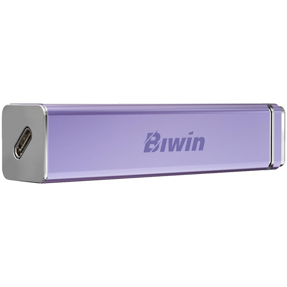 Foto 3 pulgar | Unidad De Estado Solido Ssd Externo 1tb Biwin Pd2000 Usb-c 3.2 2050/1800 Mb/s Morado