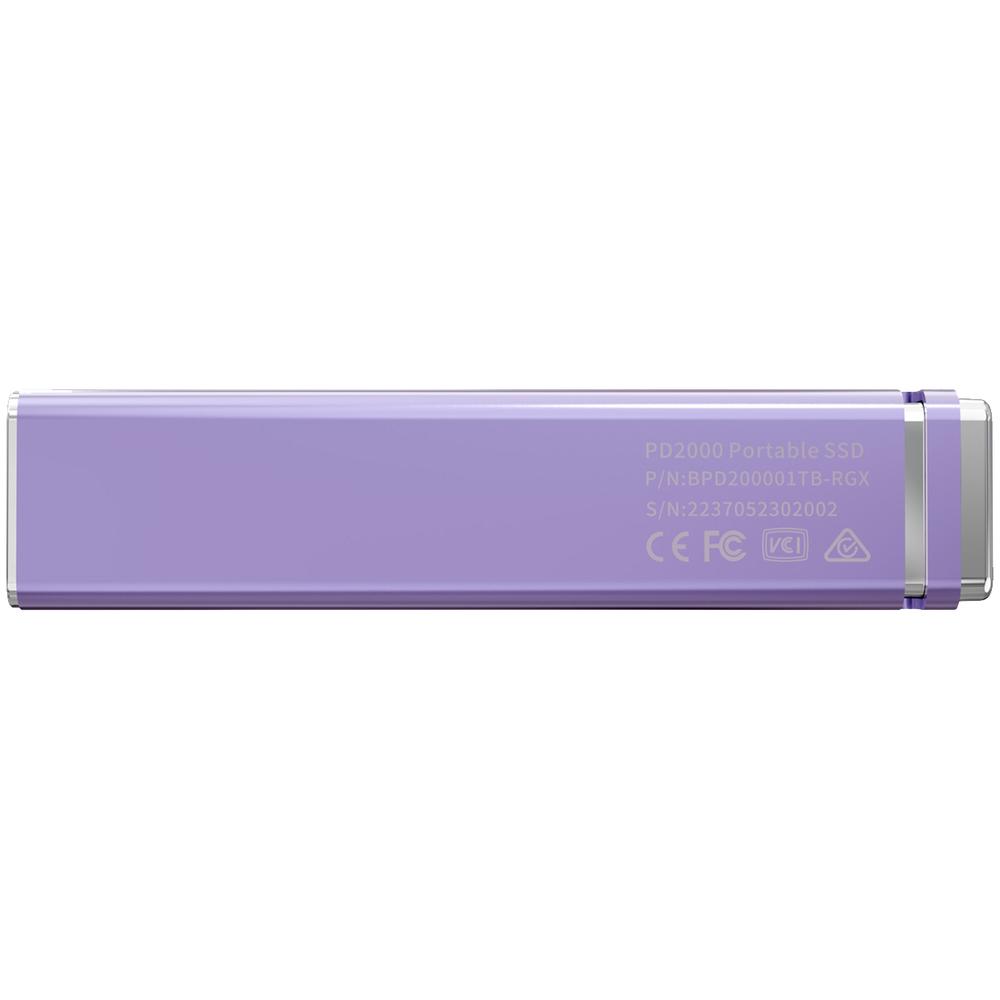 Foto 6 pulgar | Unidad De Estado Solido Ssd Externo 1tb Biwin Pd2000 Usb-c 3.2 2050/1800 Mb/s Morado