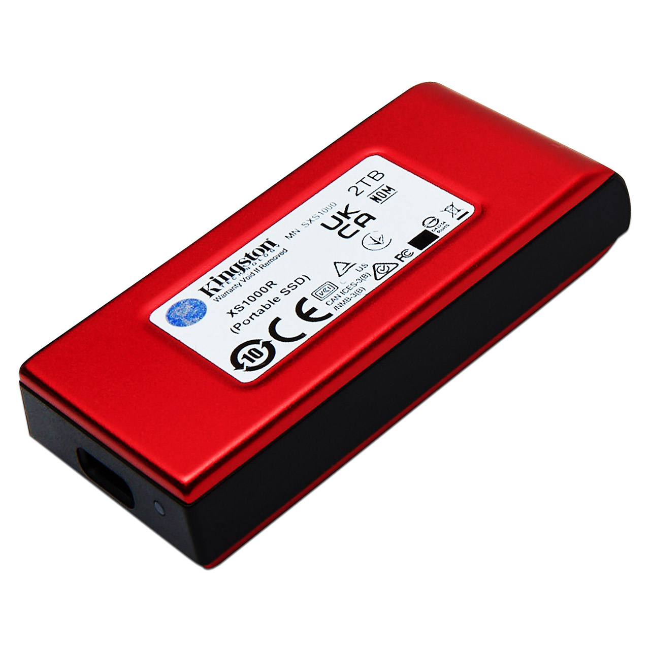 Foto 3 | Unidad De Estado Sólido Kingston Xs1000 De 2tb, Usb-c 3.2 Gen 2x2, Usb-a. Color Rojo