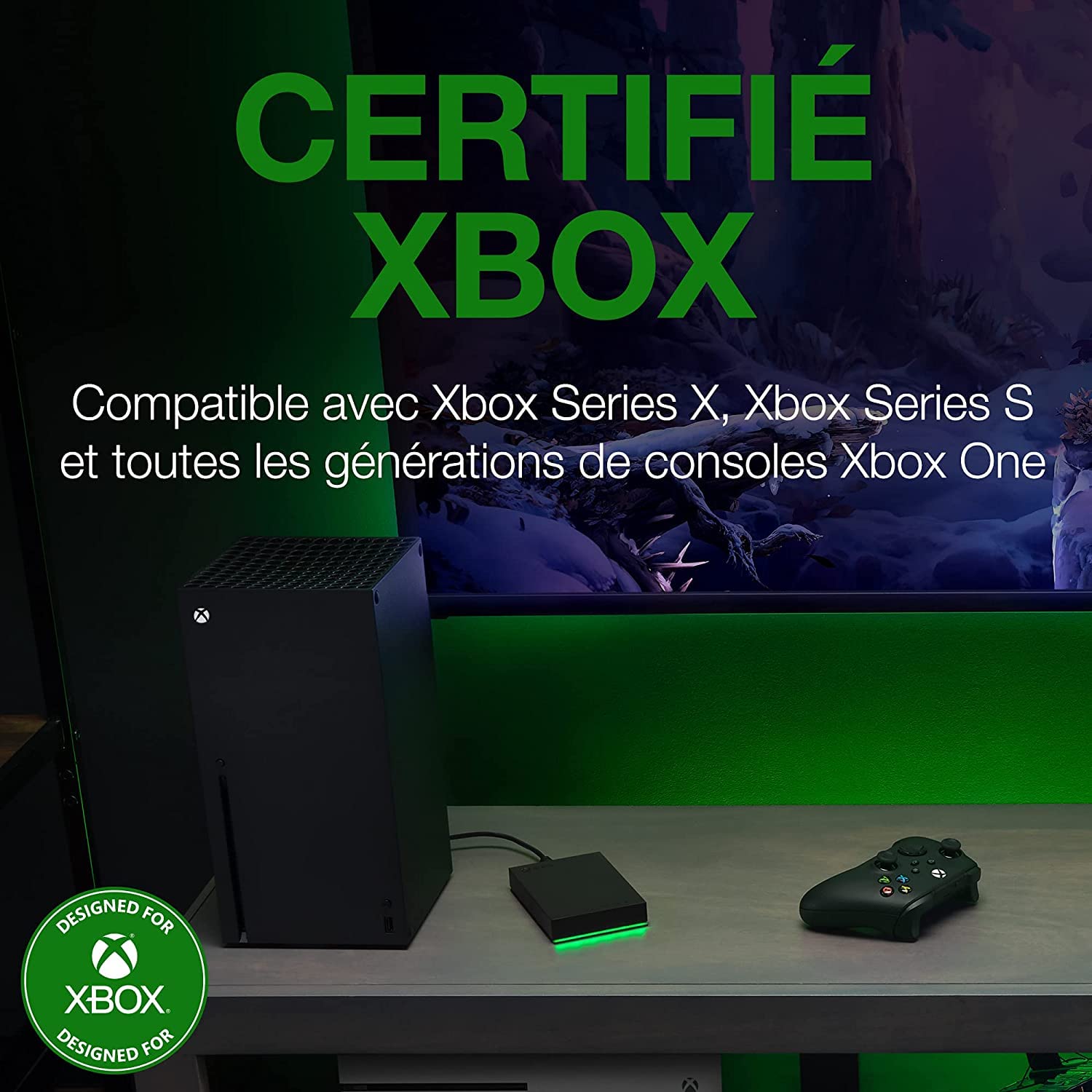 Foto 2 | Disco Duro Externo Seagate Game Drive Para Xbox 2tb Negro - Venta Internacional.