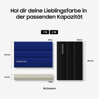 Foto 3 | Ssd Externo Samsung T7 Shield De 1 Tb Usb 3.2 Con 1050 Mb/s - Venta Internacional.