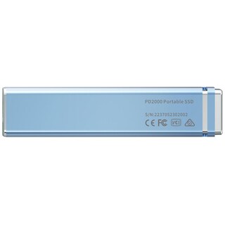 Foto 5 | Unidad De Estado Solido Ssd Externo 4tb Biwin Pd2000 Usb-c 3.2 2000/1800 Mb/s Azul