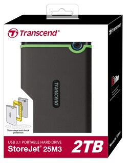 Foto 5 | Disco Duro Externo Transcend Storejet 25m3s 2tb Usb 3.1 Gen 1 - Venta Internacional.