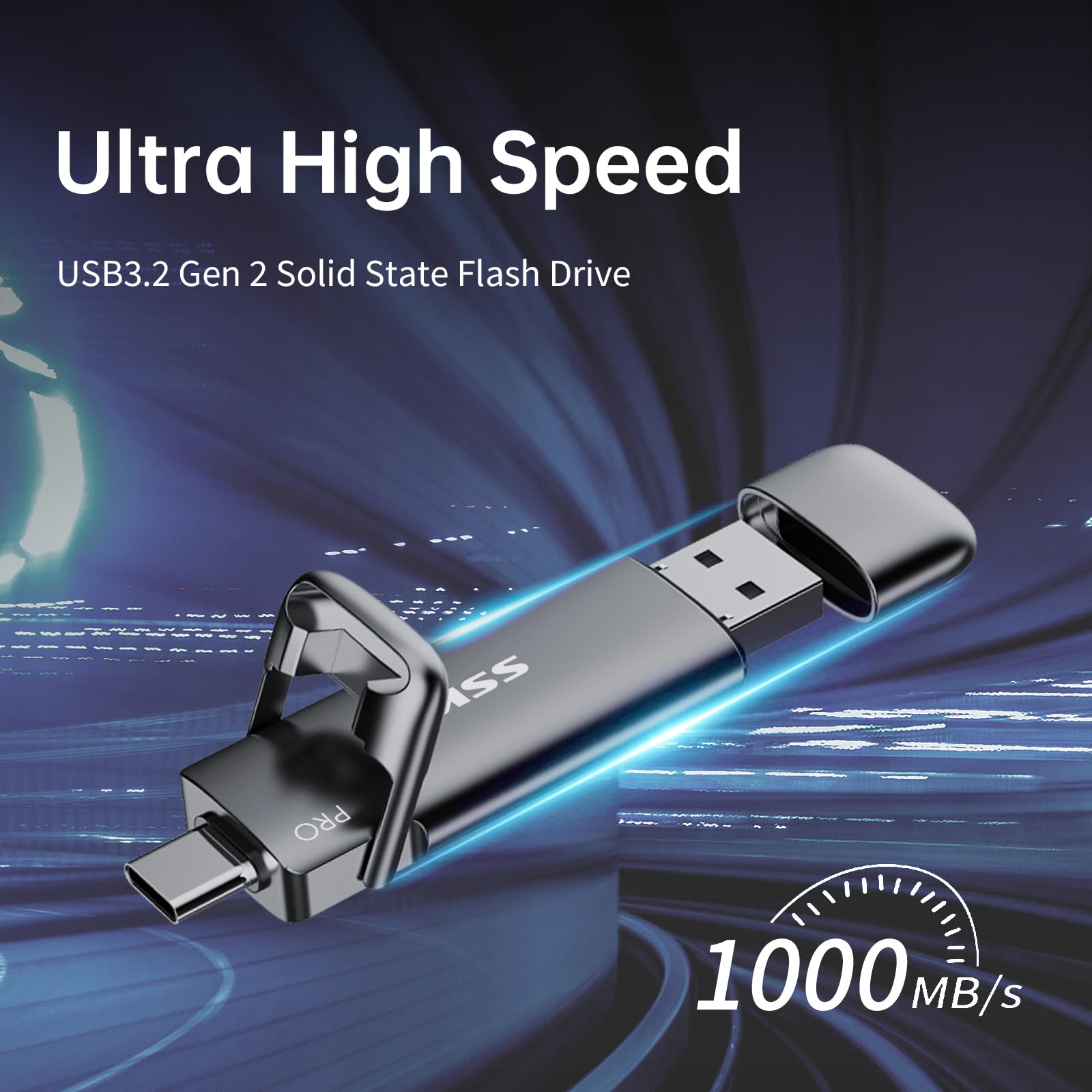 Foto 3 pulgar | Unidad Flash Ssd Externa Ssk Usb C De 1 Tb - Venta Internacional.