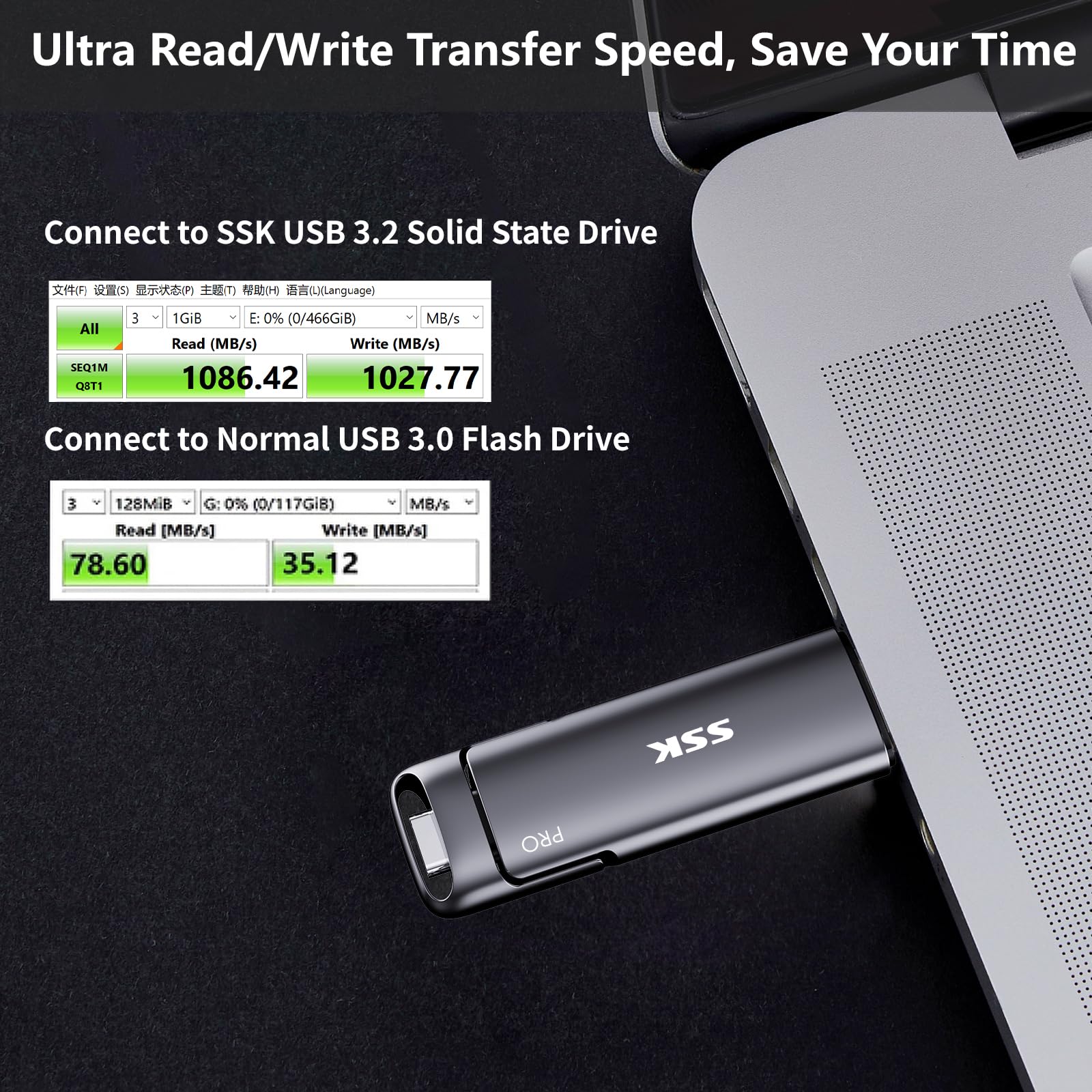 Foto 4 pulgar | Unidad Flash Ssd Externa Ssk Usb C De 1 Tb - Venta Internacional.
