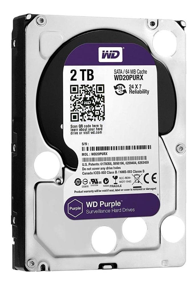 Foto 2 pulgar | Disco Duro Western Digital Wd Purple Surveillance De 2 Tb - Venta Internacional.