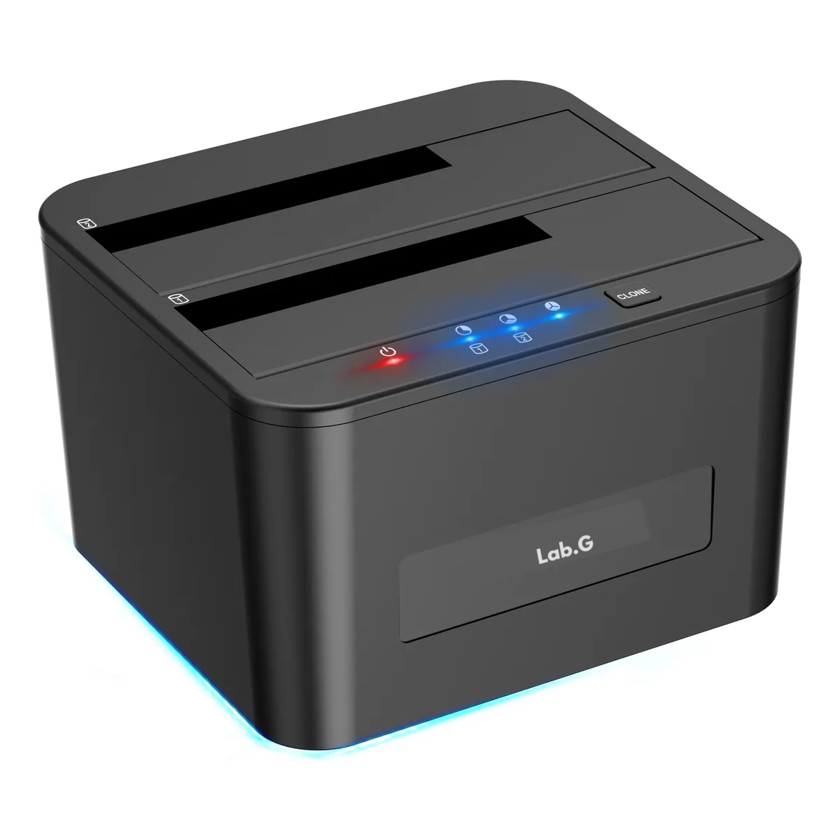 Estación Bahía Dual Disco Duro 2.5/3.5 Sin Conexión32tb Lab.g Negro