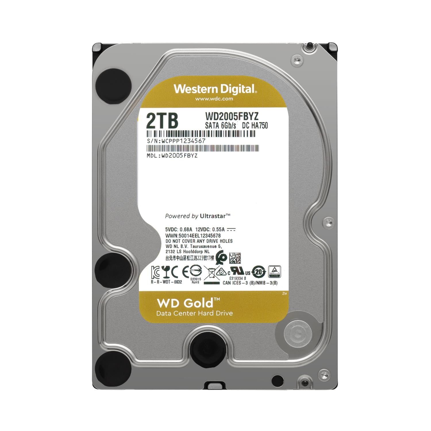 Foto 3 pulgar | Disco Duro Interno Western Digital Wd Gold 2tb 3.5'' - Venta Internacional.