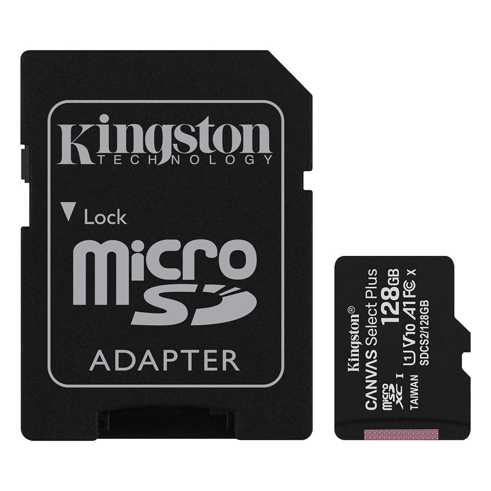 Foto 2 pulgar | Tarjeta De Memoria Microsd Kingston Canvas Select Plus 128gb Clase 10 Uhs-i  V10  100mb/s  Incluye Adaptador Sd