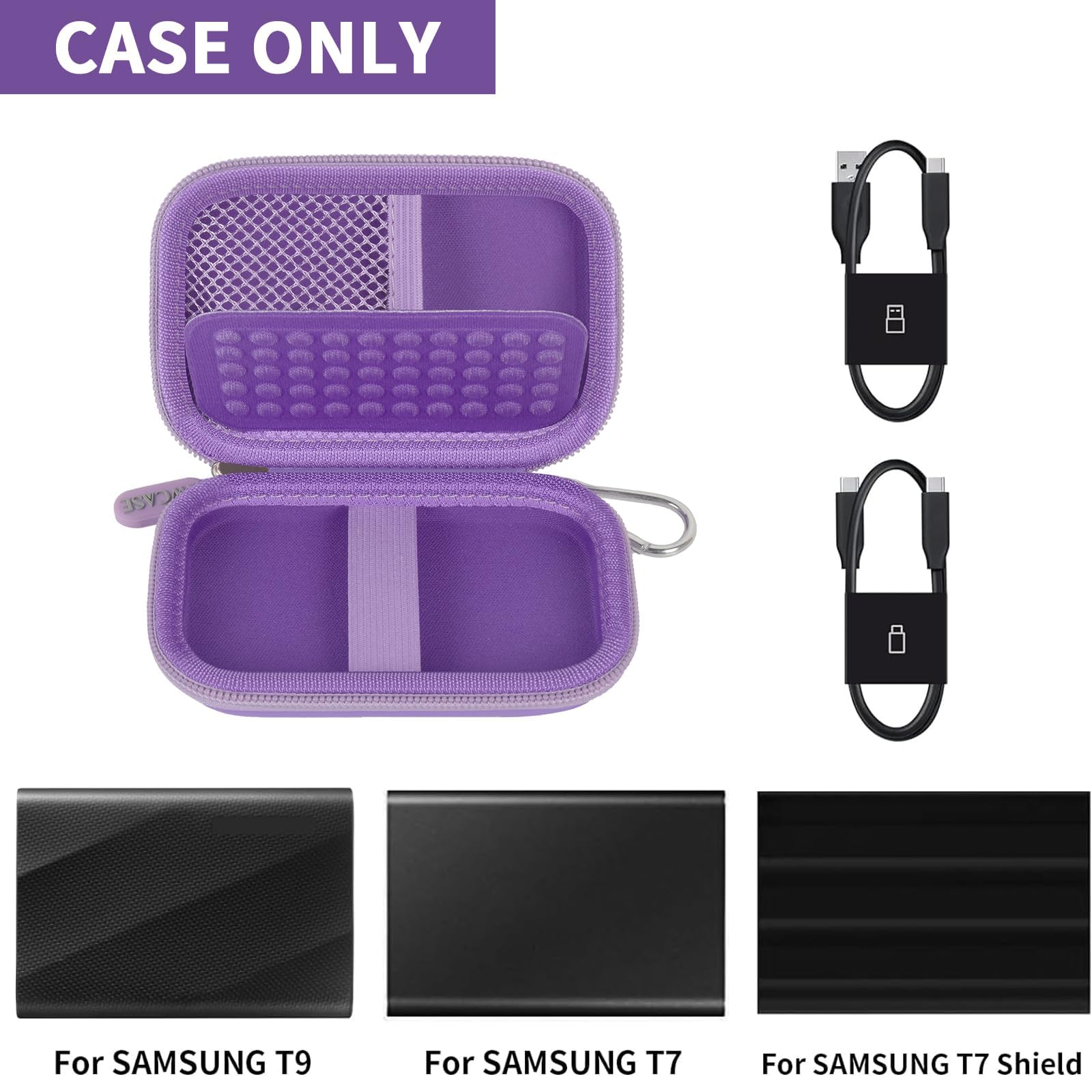 Foto 2 | Funda De Almacenamiento Compatible Con Samsung T9/t7/t7 Shield Ssd - Venta Internacional.