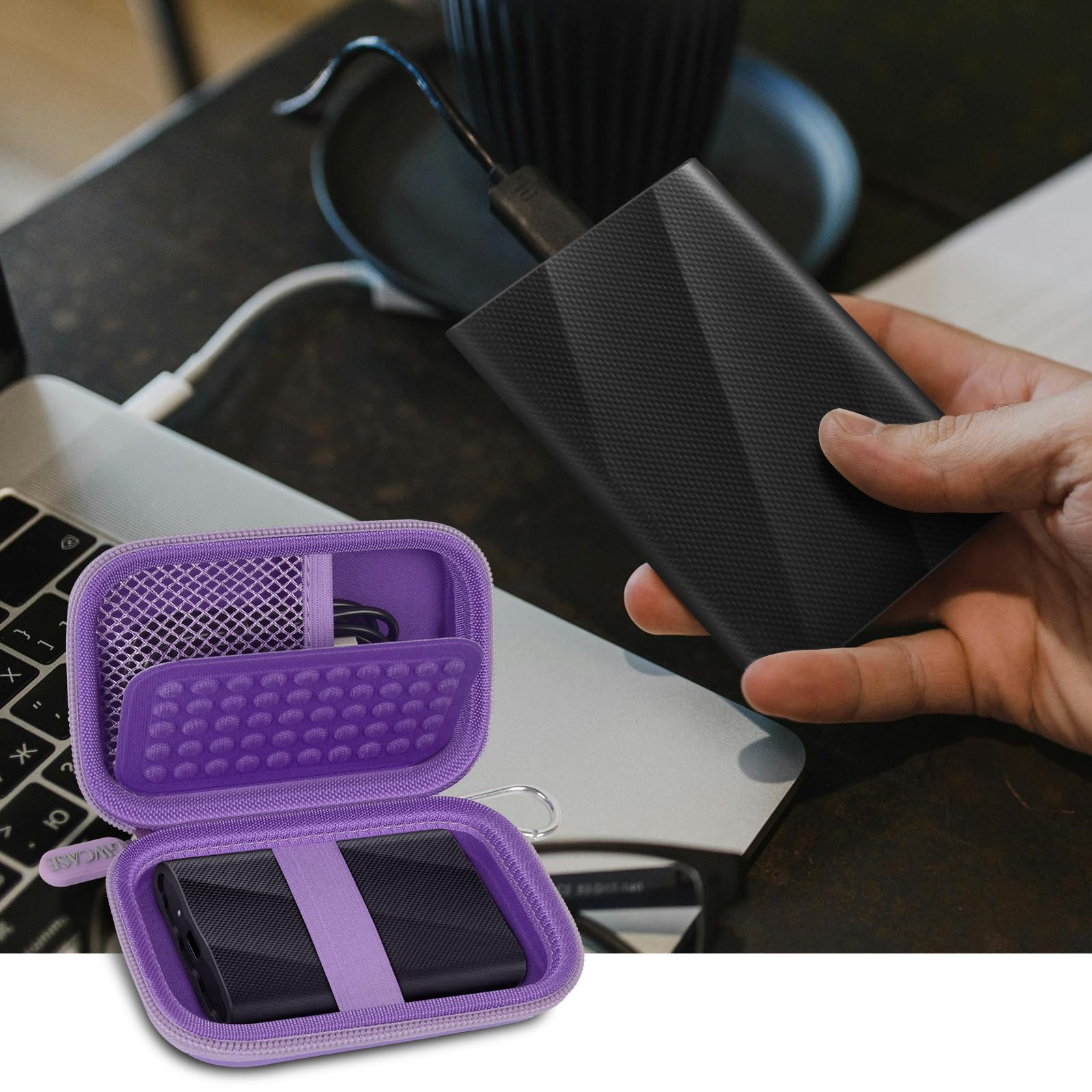 Foto 7 pulgar | Funda De Almacenamiento Compatible Con Samsung T9/t7/t7 Shield Ssd - Venta Internacional.