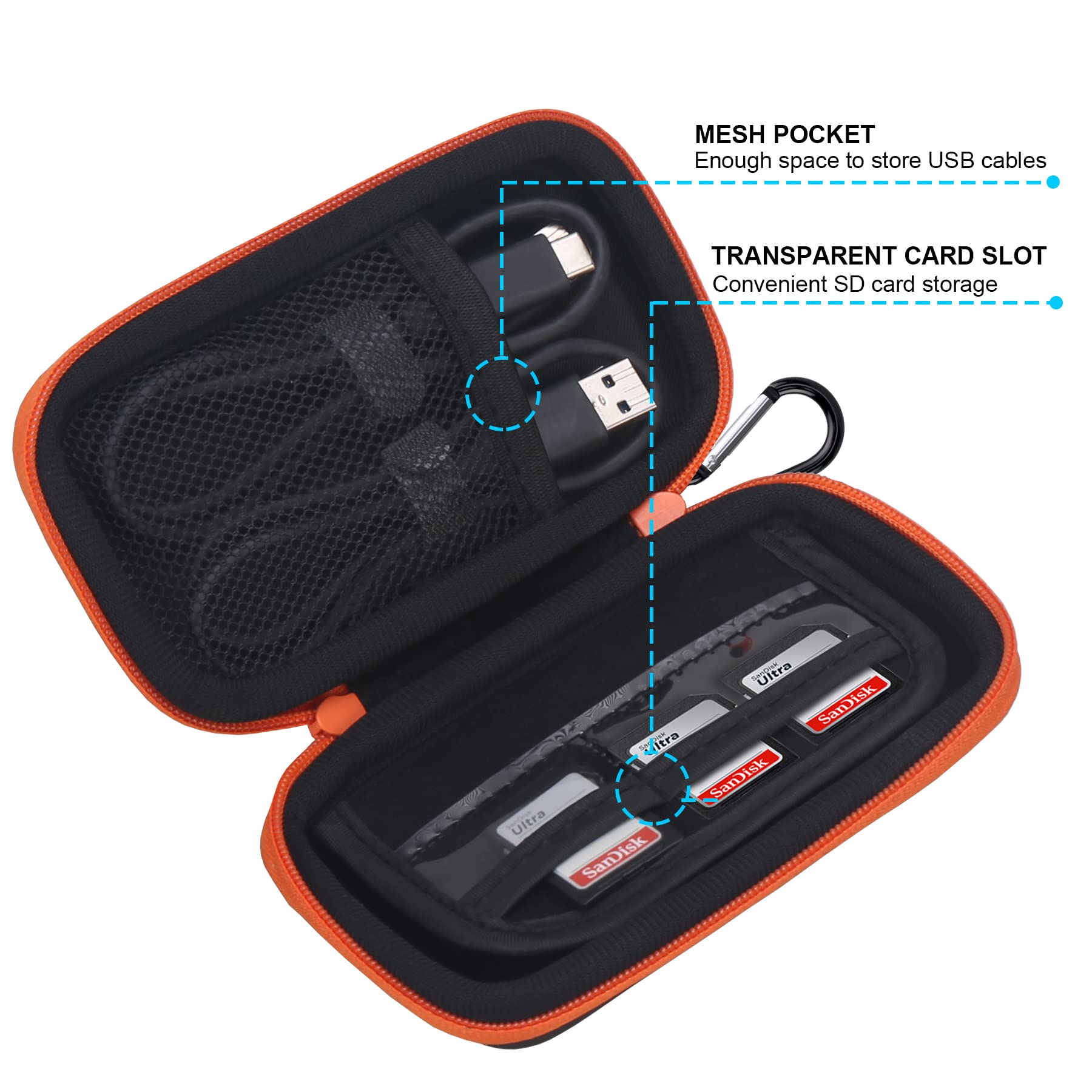 Foto 4 | Funda De Transporte Lacdo Para Sandisk Extreme Pro/portable Ssd - Venta Internacional.