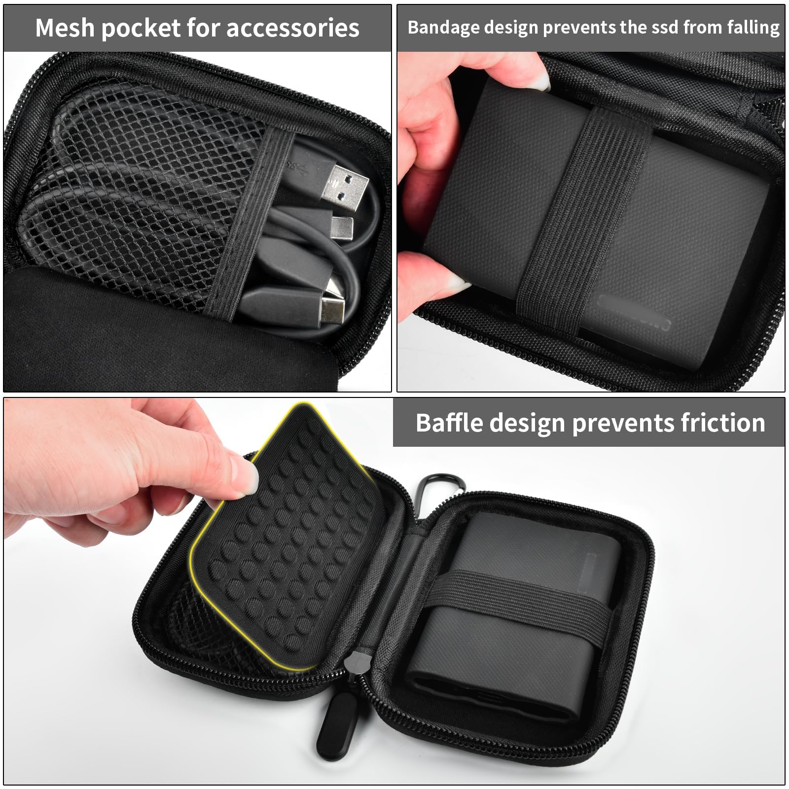 Foto 6 pulgar | Funda De Almacenamiento Compatible Con Samsung T9/t7/t7 Shield Ssd - Venta Internacional.
