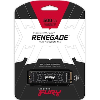 Foto 3 | Unidad de Estado Solido M.2 500gb Kingston Fury Renegade Pcie 4.0 color Negro