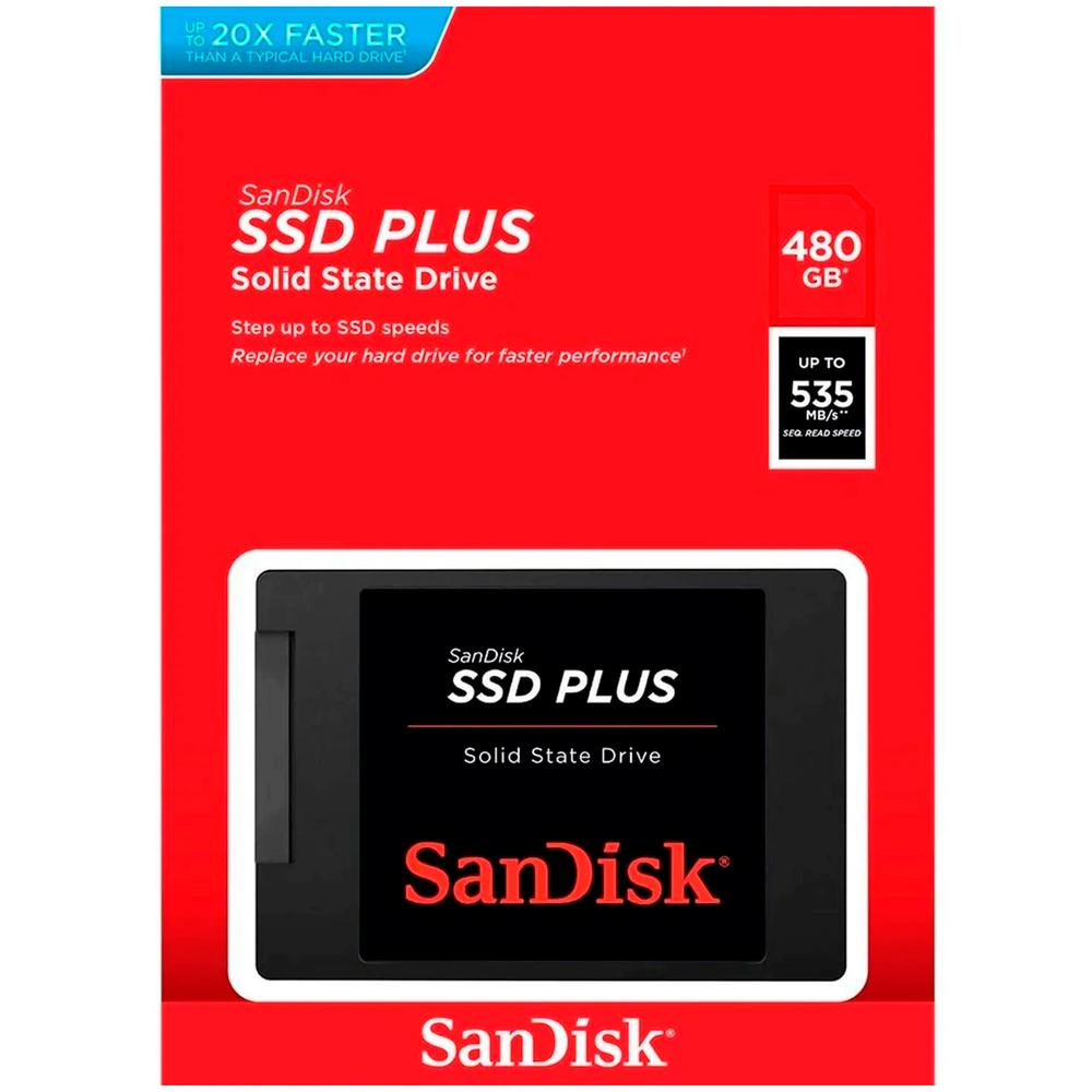 Foto 6 pulgar | Unidad De Estado Solido Ssd 2.5 480gb Sandisk Plus Sata Iii 535/445 Mb/s Sdssda-480g-g26