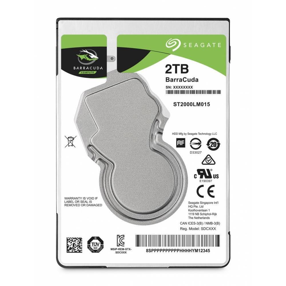 Foto 1 | Disco Duro Interno de 2 Tb Seagate Barracuda ST2000LM015 color Gris