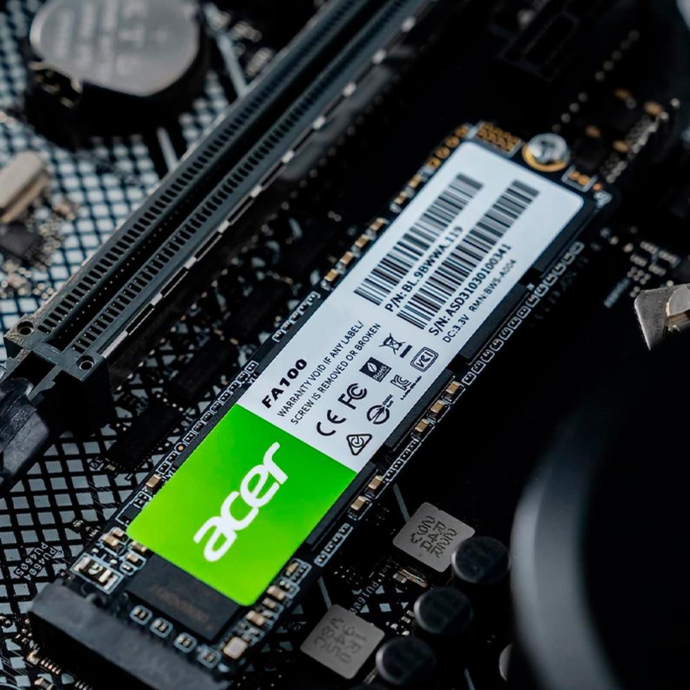 Foto 5 pulgar | Unidad de Estado Sólido SSD M.2 256GB Acer Fa100 Nvme Pcie 3.0 3300/2700 MB/S Bl.9bwwa.118 color Verde