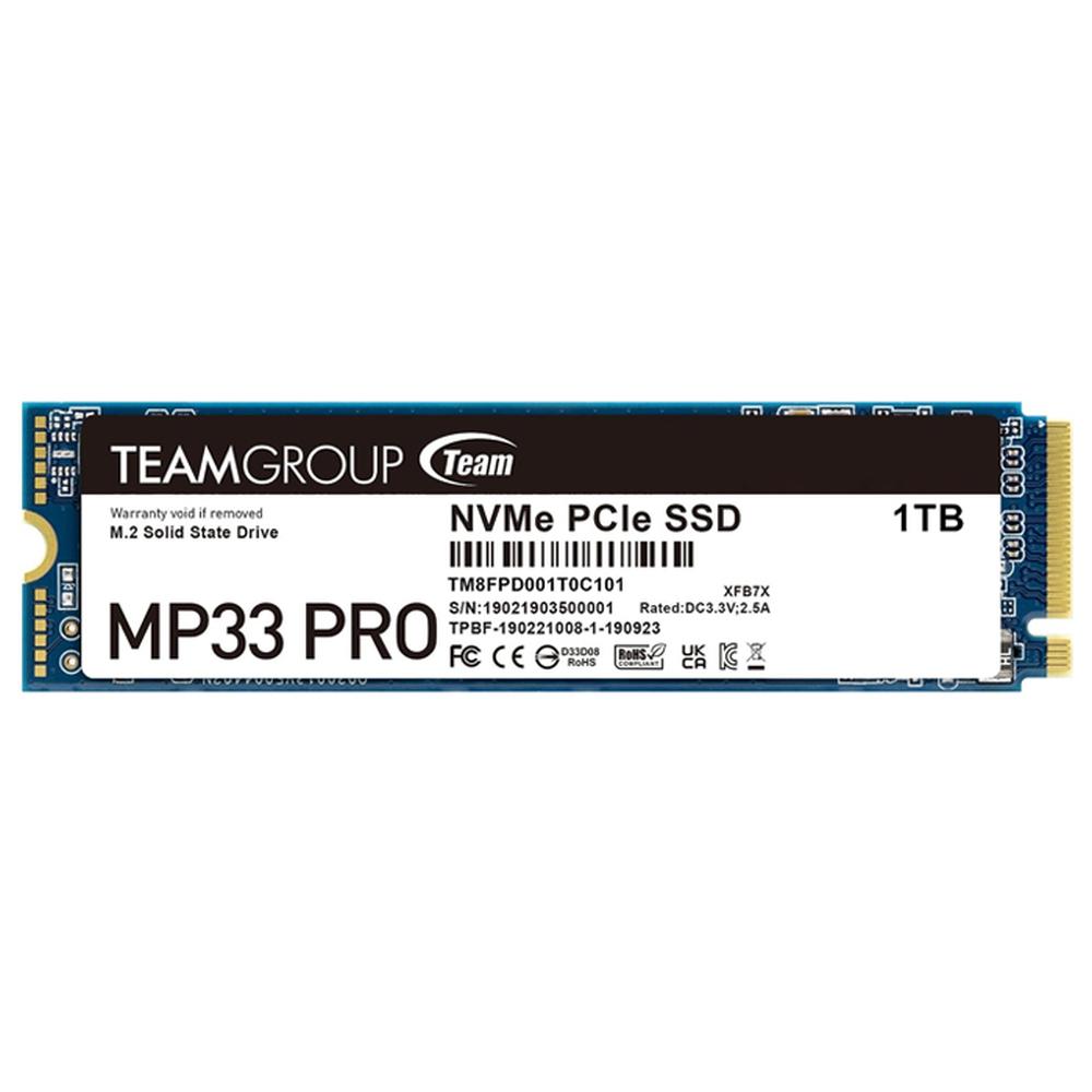 Foto 2 pulgar | Unidad de Estado Sólido SSD M.2 1tb Team Group Mp33 Pro Nvme Pcie 3.0 2100/1700 Mb/s TM8FPD001T0C101