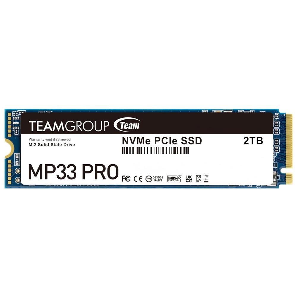 Foto 2 pulgar | Unidad De Estado Solido Ssd M.2 2tb Teamgroup Mp33 Pro Nvme Pcie 3.0 2100/1700 Mb/s Tm8fpd002t0c101