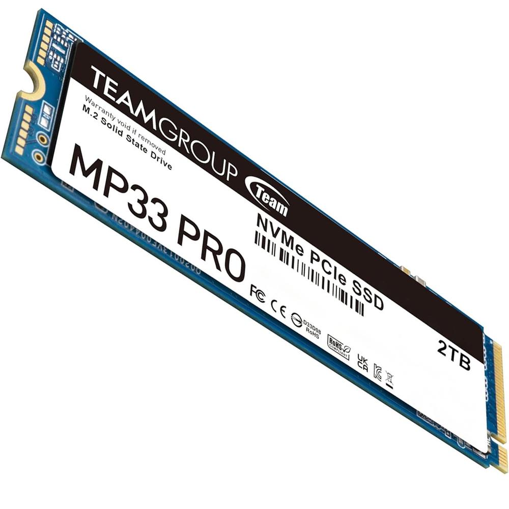 Foto 4 pulgar | Unidad De Estado Solido Ssd M.2 2tb Teamgroup Mp33 Pro Nvme Pcie 3.0 2100/1700 Mb/s Tm8fpd002t0c101