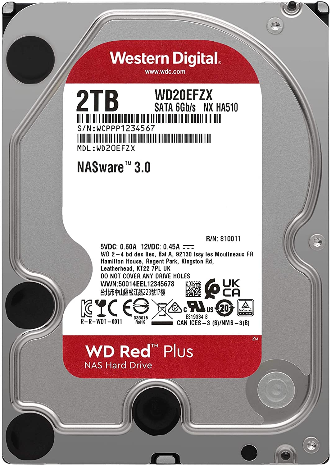 Foto 3 pulgar | Venta Internacional - Disco Duro Interno Western Digital para Nas Wd Red Plus de 2TB