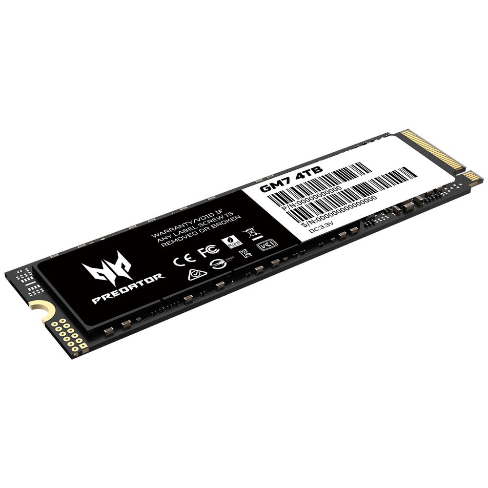 Foto 3 pulgar | Unidad de Estado Sólido SSD M.2 4 TB Acer Predator Gm7 Nvme 1.4 Pcie 4.0 7200/6300 Mb/s Bl.9bwwr.120