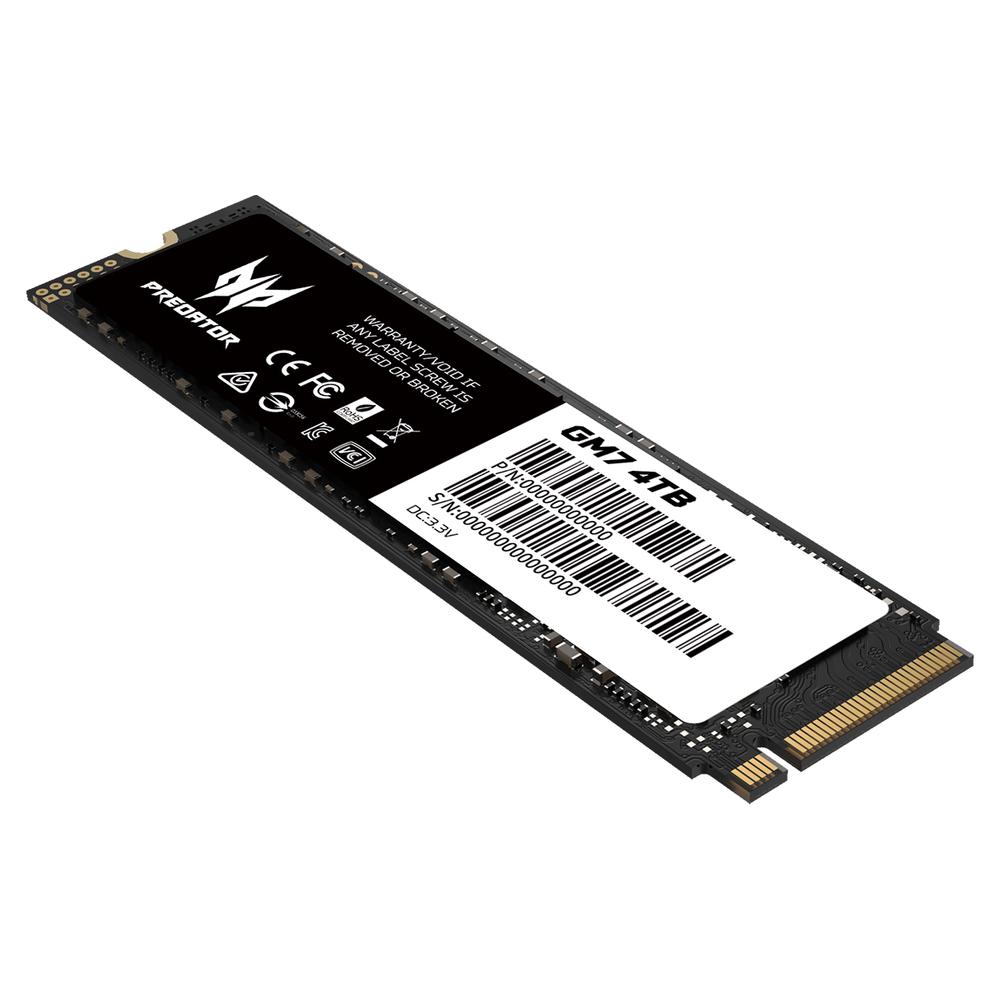 Foto 4 pulgar | Unidad de Estado Sólido SSD M.2 4 TB Acer Predator Gm7 Nvme 1.4 Pcie 4.0 7200/6300 Mb/s Bl.9bwwr.120