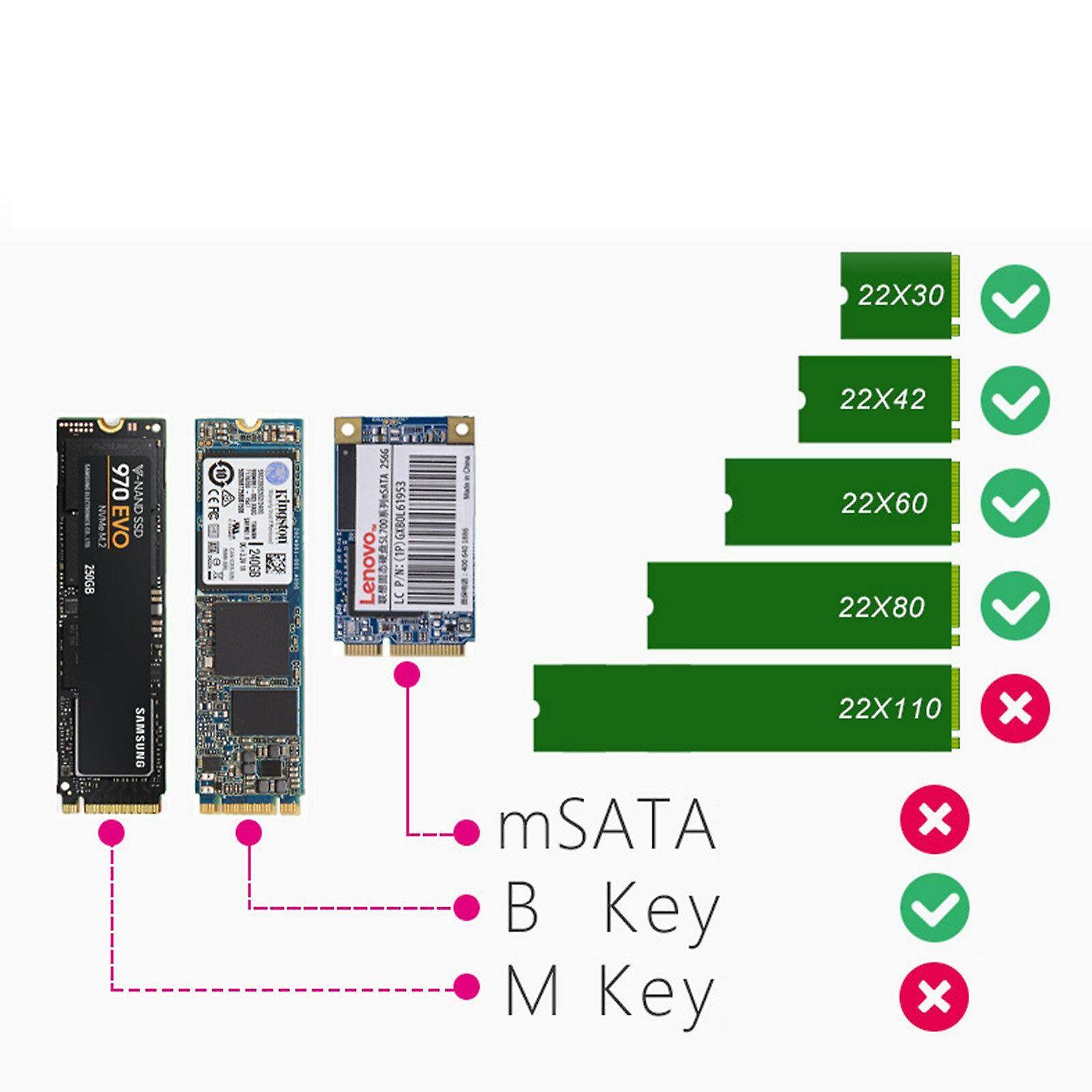 Foto 5 pulgar | Venta Internacional- Carcasa de Datos USB a NGFF M.2 SSD