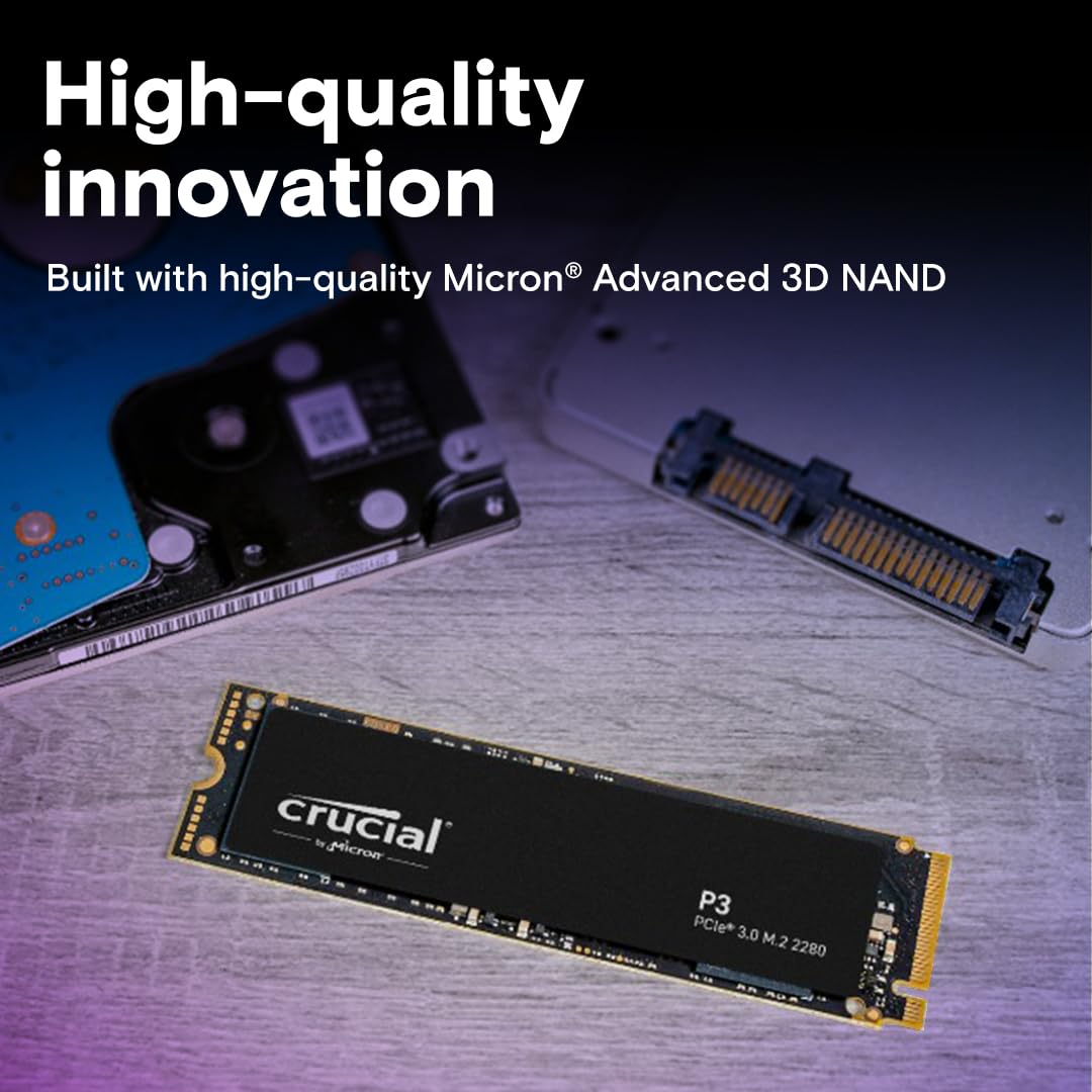 Foto 5 pulgar | Ssd Crucial P3 Ct2000p3ssd8 Pcie Gen3 3d Nand Nvme M.2 De 2 Tb - Venta Internacional.