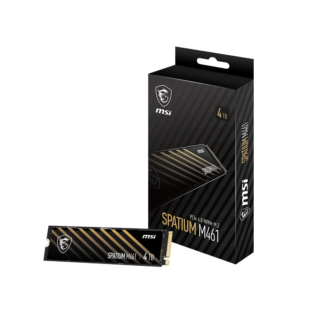 Disco Duro Interno MSI Spatium M461 PCIe 4.0 NVMe M.2 de 4 TB  - Venta Internacional