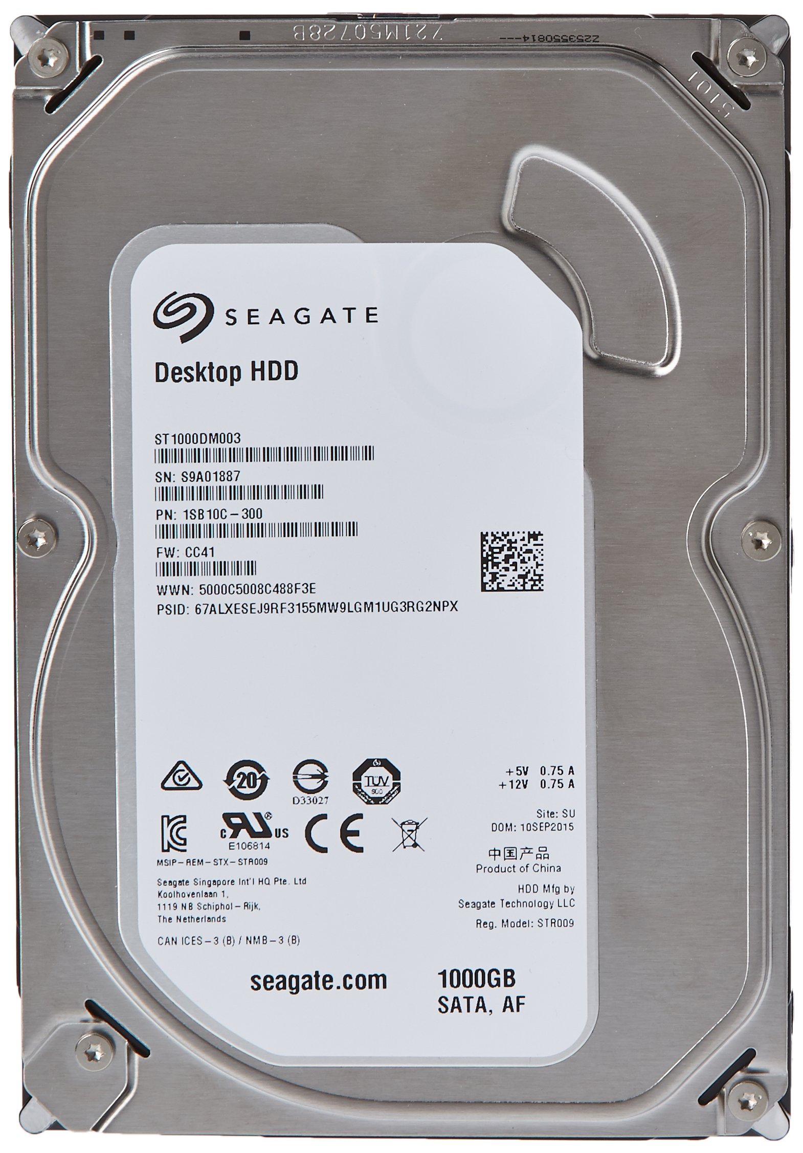 Foto 2 pulgar | Disco Duro Seagate Desktop 1 Tb Sata 6 Gb/s 3.5'' St1000dm003 - Venta Internacional.