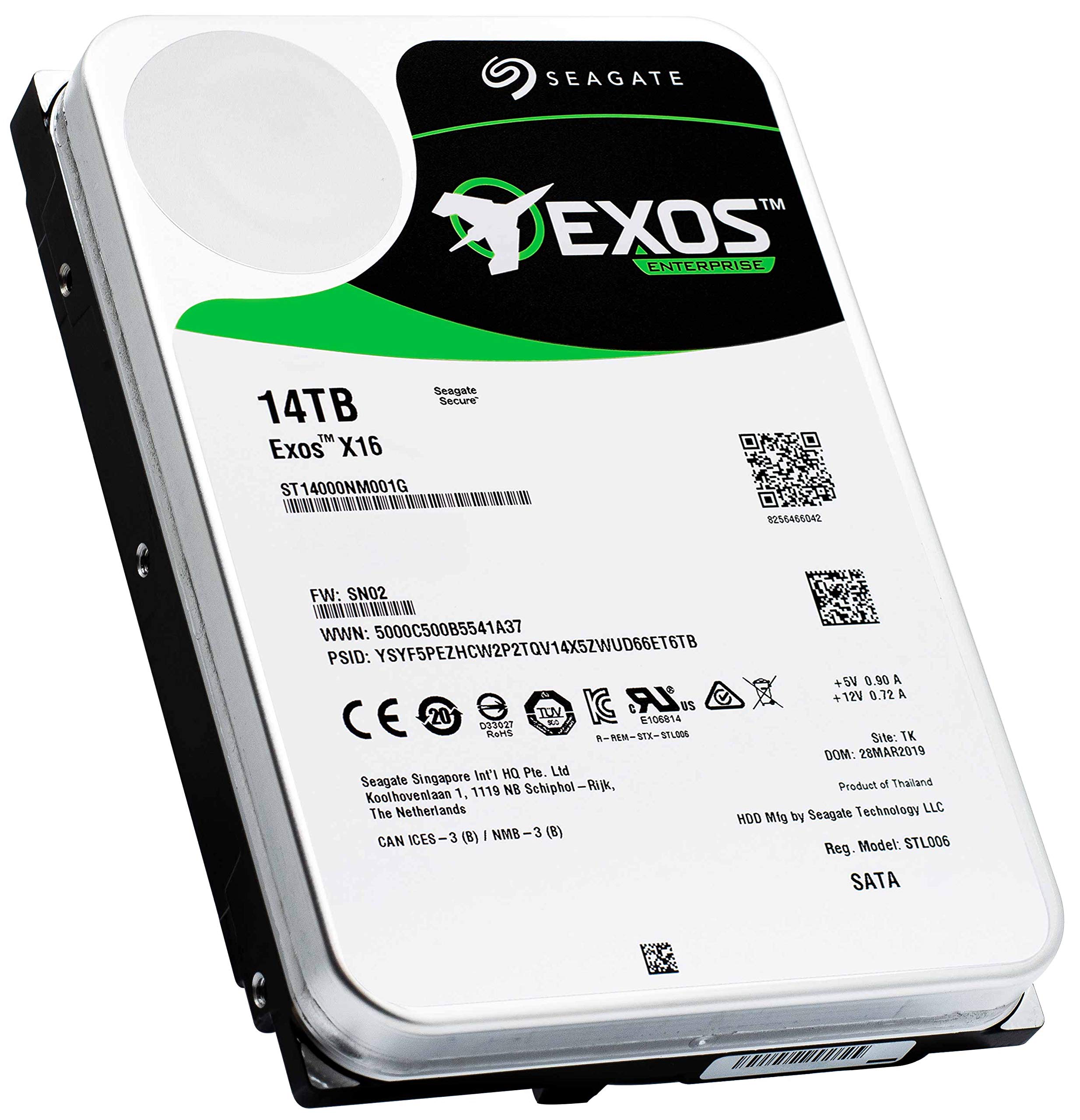 Disco Duro Seagate Exos X14 14 Tb 3.5'' Sata 6 Gb/s 7200 Rpm - Venta Internacional. $6,753