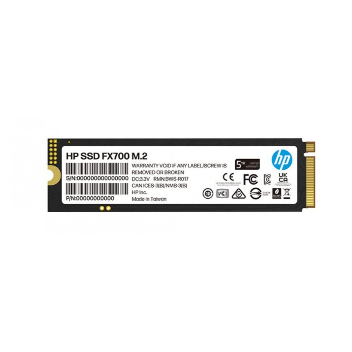 Ssd Hp Fx700 Nvme, 1tb, Pci Express 4.0, M.2