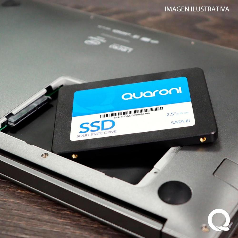 Foto 6 pulgar | Unidad De Estado Solido Ssd 2.5 256gb Quaroni Qssd256 Sata Iii 510/450 Mb/s