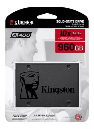 Foto 3 pulgar | Disco Sólido Ssd Interno Kingston 960gb Sata Negro Sa400s37/960