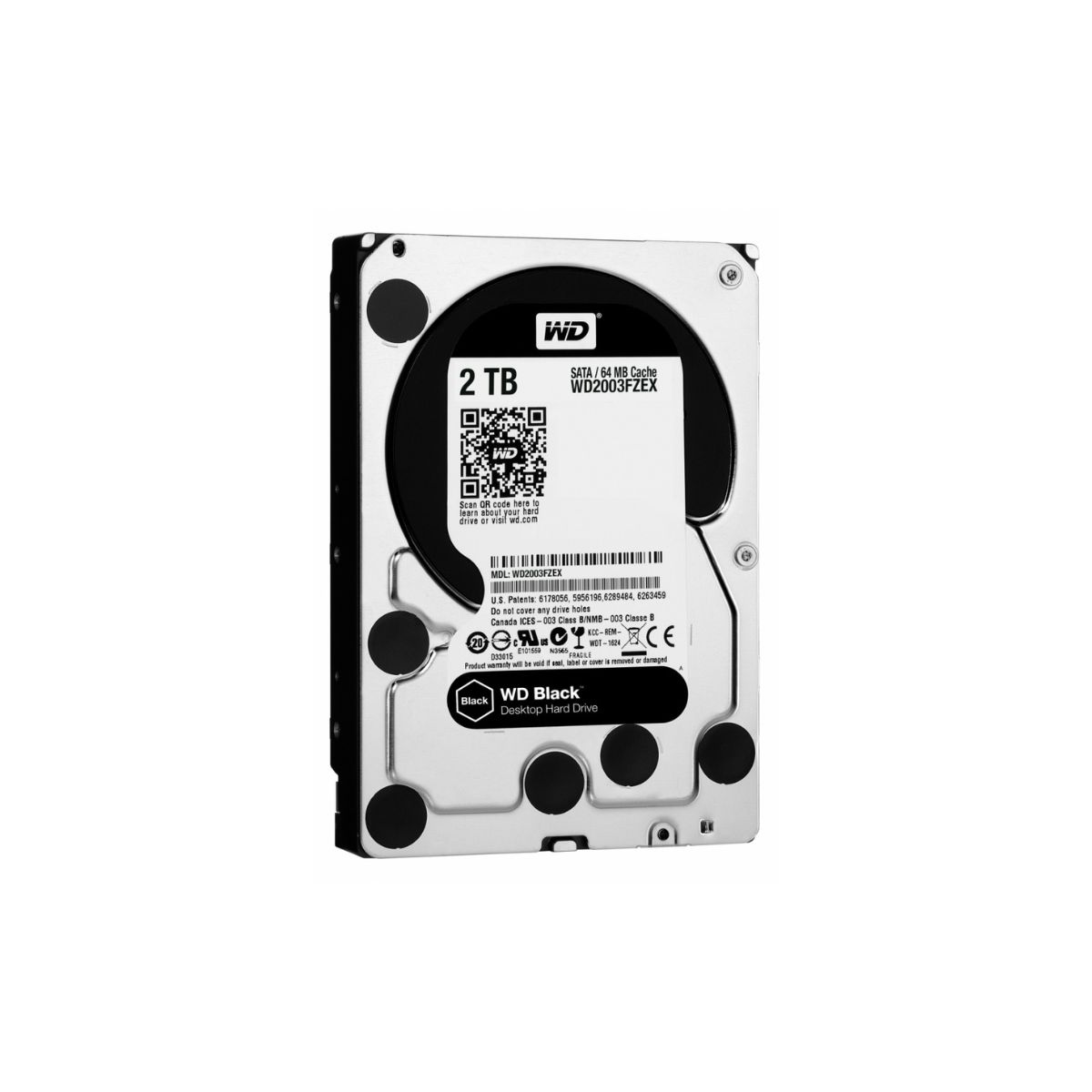 Disco Duro Interno Western Digital Wd Black Series 3.5'', 2tb, Sata Iii, 6 Gbit/s, 7200rpm, 64mb Caché