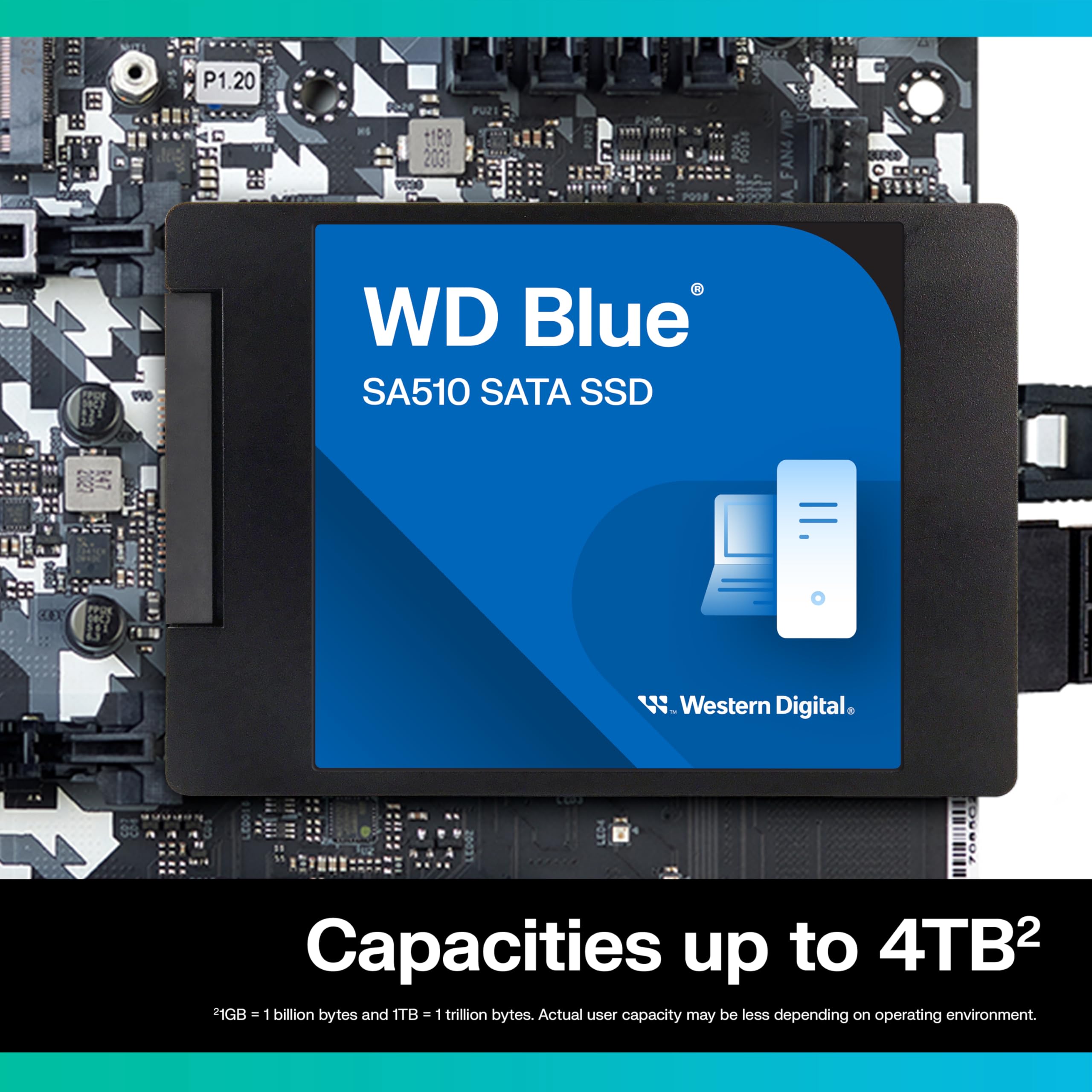 Foto 3 | Unidad De Estado Sólido Western Digital Wd Blue Sa510 4tb Sata - Venta Internacional.