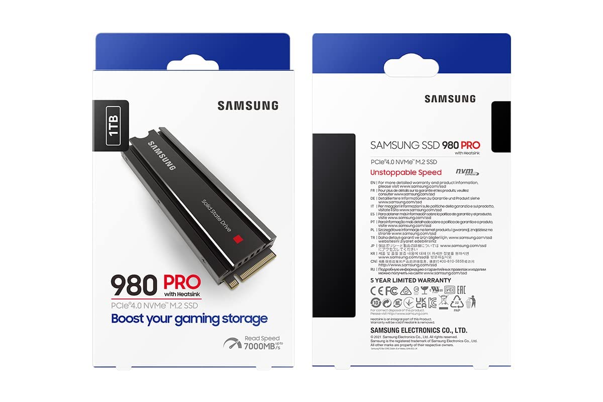 Foto 6 pulgar | Ssd Samsung 980 Pro Pcie Gen 4 Nvme M.2 De 2 Tb Con Disipador Térmico Ps5 - Venta Internacional.