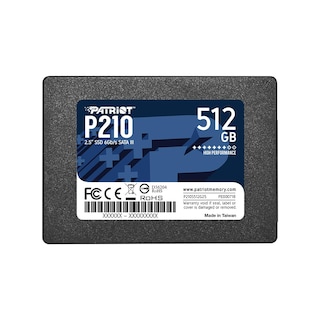 Foto 1 | Unidad De Estado Sólido Interna Ssd Patriot P210 De 512 Gb Sata 3 2.5 - Venta Internacional.