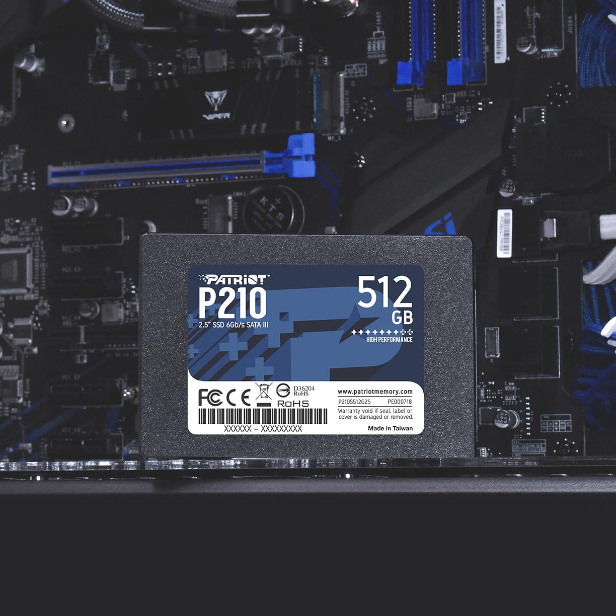 Foto 6 pulgar | Unidad De Estado Sólido Interna Ssd Patriot P210 De 512 Gb Sata 3 2.5 - Venta Internacional.