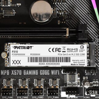 Foto 6 | Memoria Interna Ssd Patriot P310 De 480 Gb Nvme Pcie M.2 Gen3 X 4 - Venta Internacional.