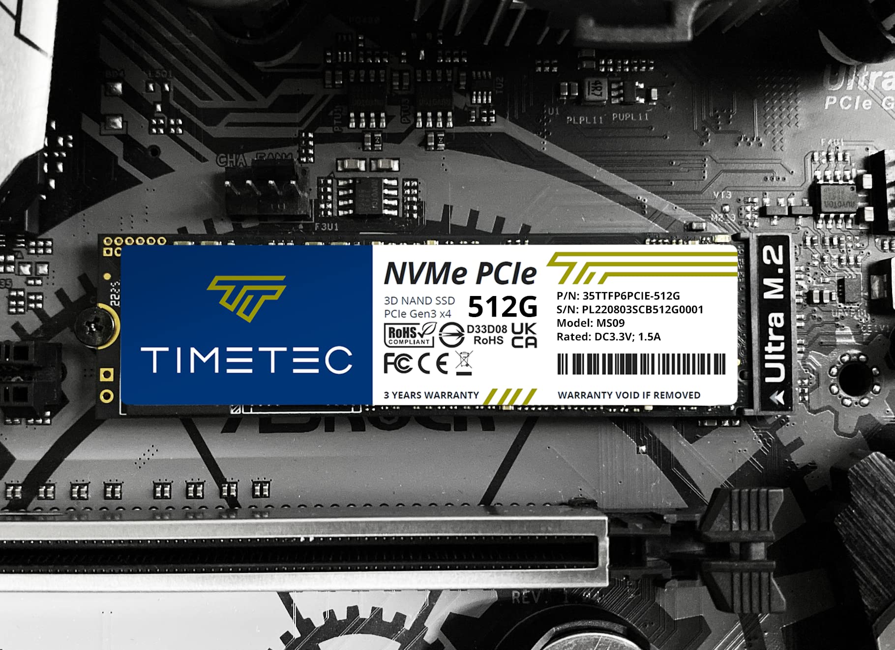 Foto 7 pulgar | Unidad De Estado Sólido Interna Timetec 512gb Ssd Nvme Pcie - Venta Internacional.