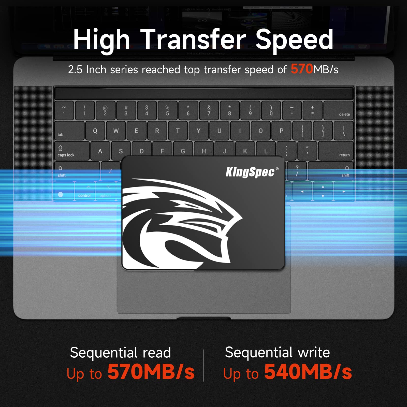 Foto 3 pulgar | Ssd Kingspec De 512 Gb, Sata Iii, 6 Gb/s Y 2,5 Pulgadas Con Flash Nand 3d - Venta Internacional.