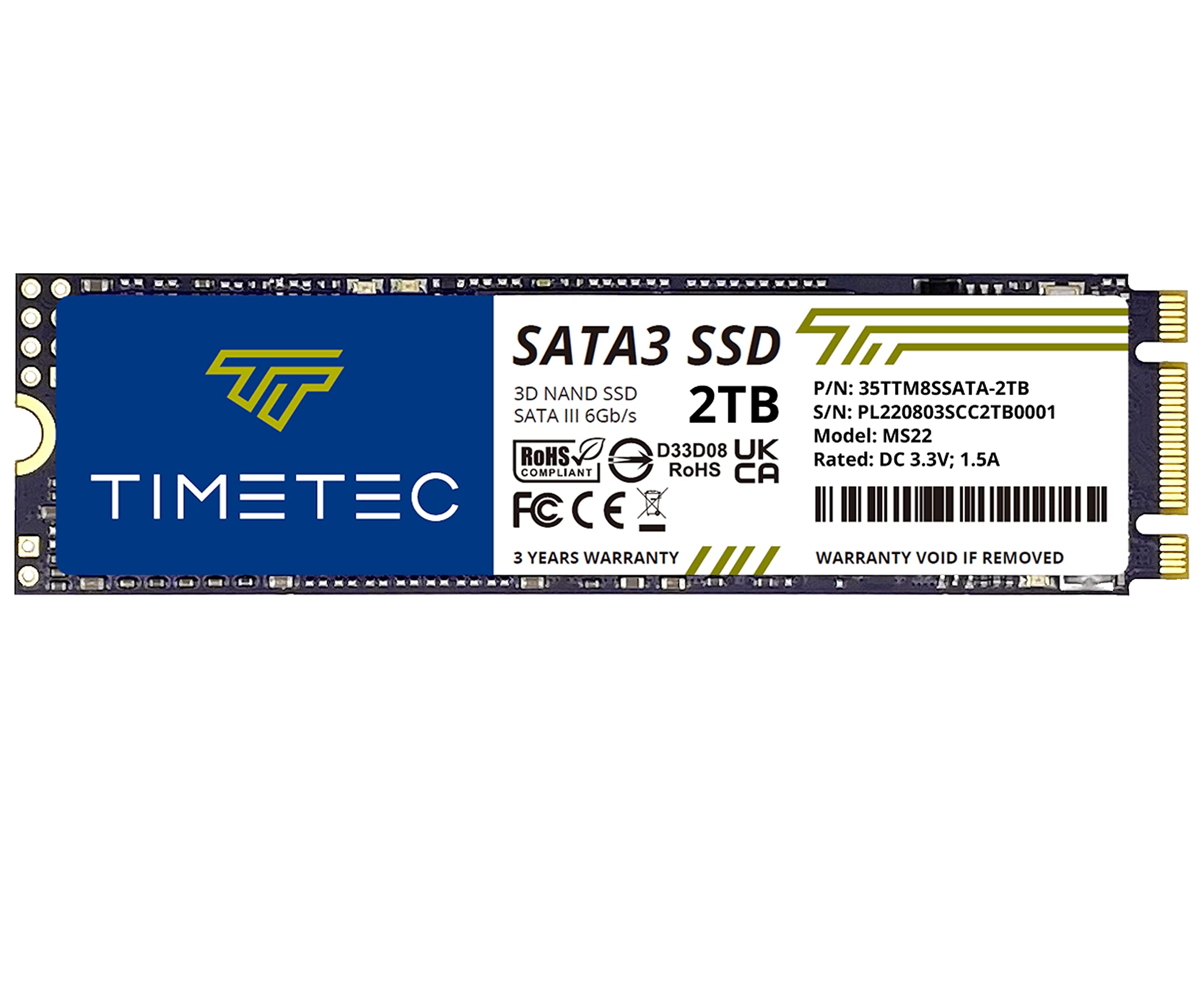 Ssd Timetec 3d Nand Qlc Sata Iii 6 Gb/s M.2 2280 Ngff - Venta Internacional.