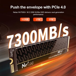 Foto 2 | Ssd Netac Nvme Interno Pcie Gen4x4 De 4 Tb Con Disipador Térmico De Aluminio - Venta Internacional.