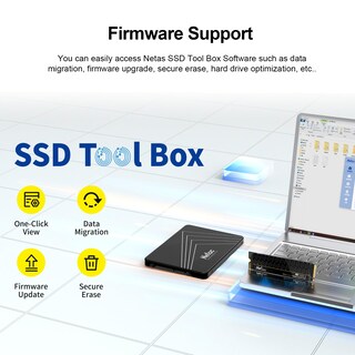 Foto 7 | Ssd Netac Nvme Interno Pcie Gen4x4 De 4 Tb Con Disipador Térmico De Aluminio - Venta Internacional.