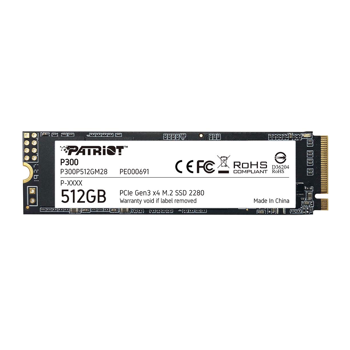 Foto 2 pulgar | Ssd Patriot P300 M.2 Pcie Gen 3 X4 512 Gb De Bajo Consumo 512 Gb - Venta Internacional.