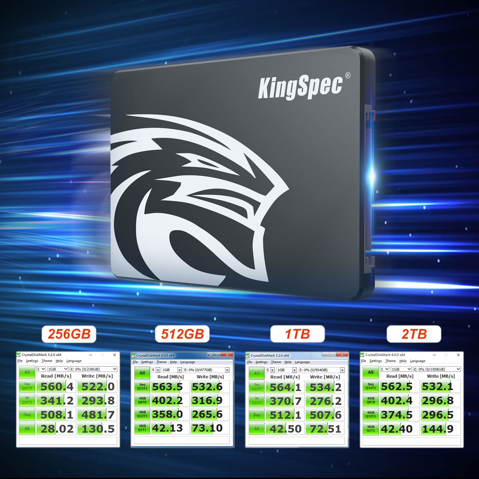 Foto 4 pulgar | Ssd Kingspec Sata Iii De 1 Tb, 6 Gb/s Y 2,5 Pulgadas Con Flash Nand 3d - Venta Internacional.